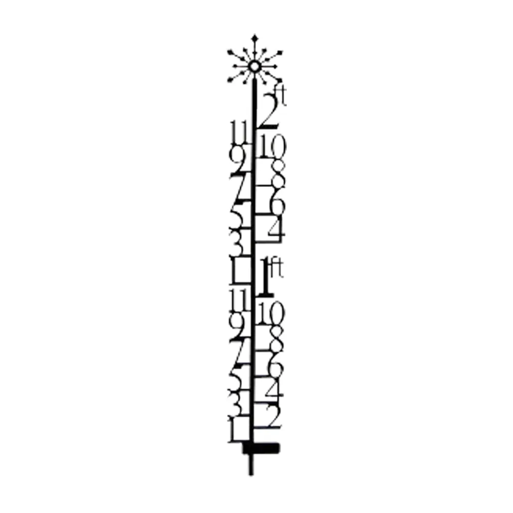 2 Foot Snowflake Snow Gauge