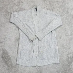 Abercrombie & Fitch Womens Cardigan Sweater Open Front Long Sleeves Gray Size XS
