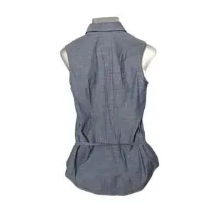 BASS Heritage Collection Blue Denim Pintuck Tunic