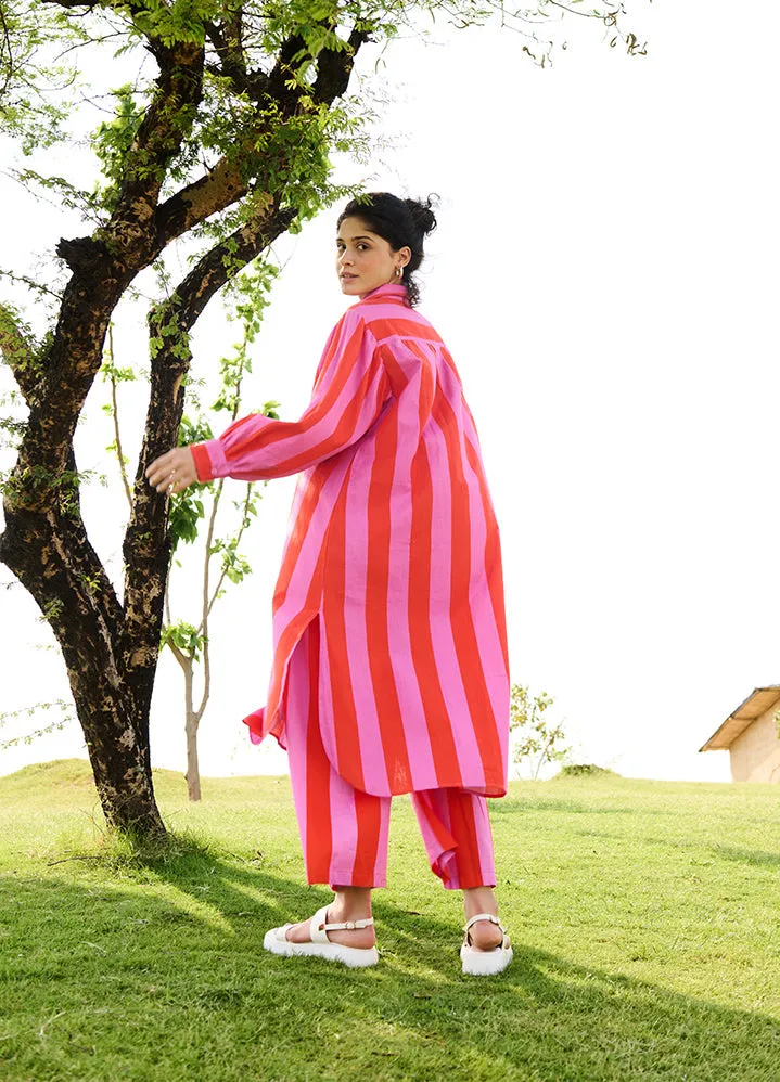 Bubblegum Stripesiris Coord Set