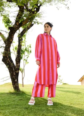 Bubblegum Stripesiris Coord Set