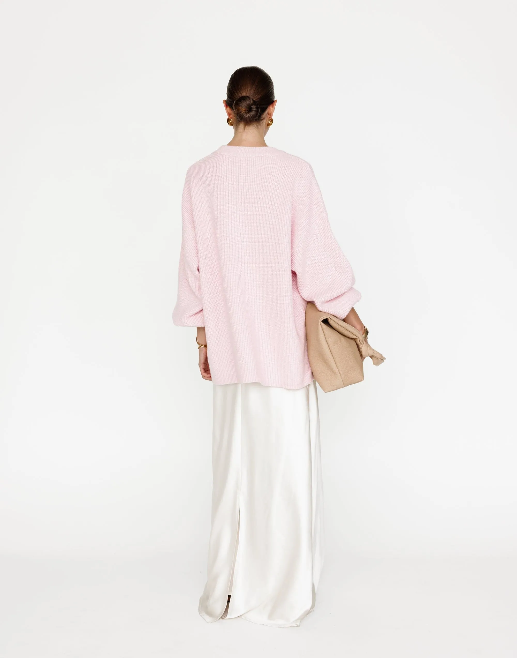 Cody Oversized Jumper (Baby Pink)