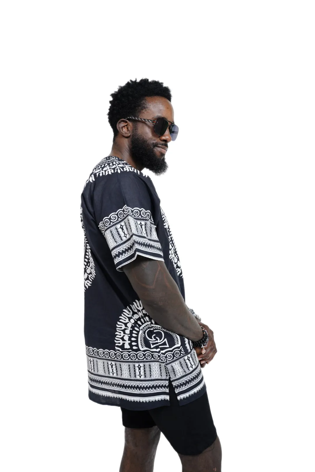 Dupsie's African Print Unisex Dashiki Shirt Suitable for Festivals, Concerts, Cruises, Outdoor Events  DP3578