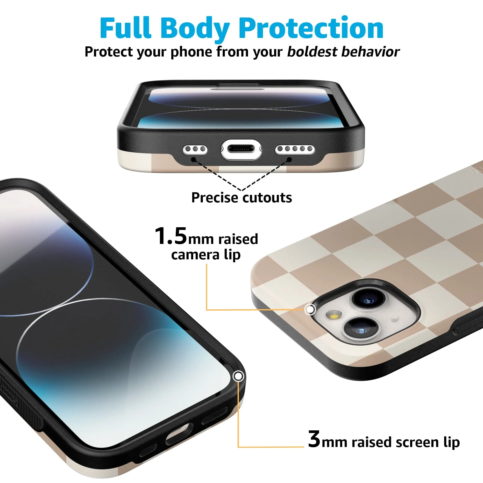 Fit Check | Neutral Checkerboard Case