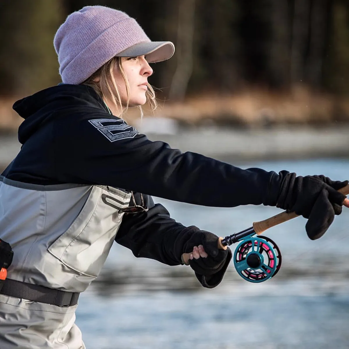Glacier Glove Alaska River Series Flip Mitts - Black