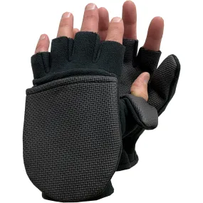 Glacier Glove Alaska River Series Flip Mitts - Black