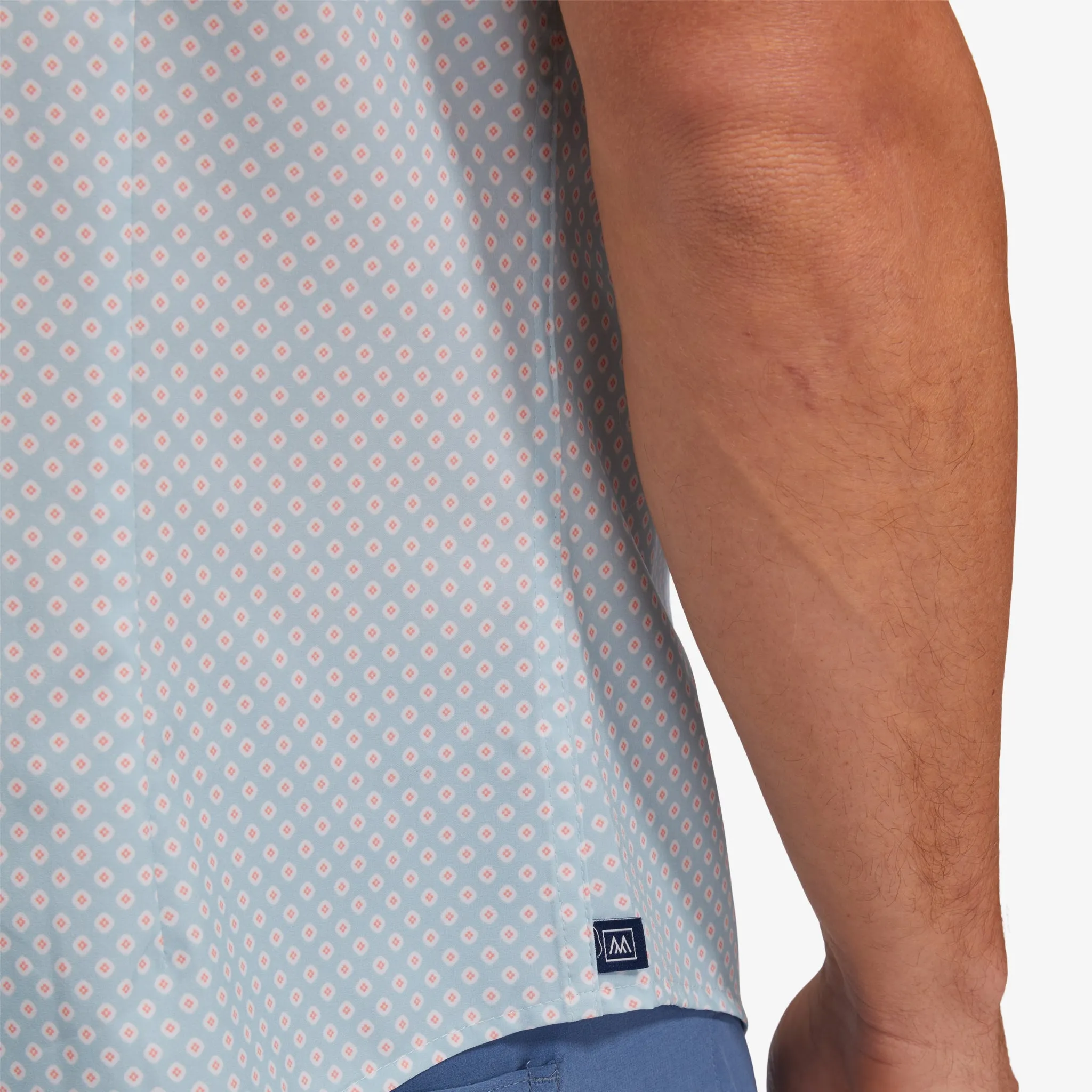 Light Blue Diamond Print