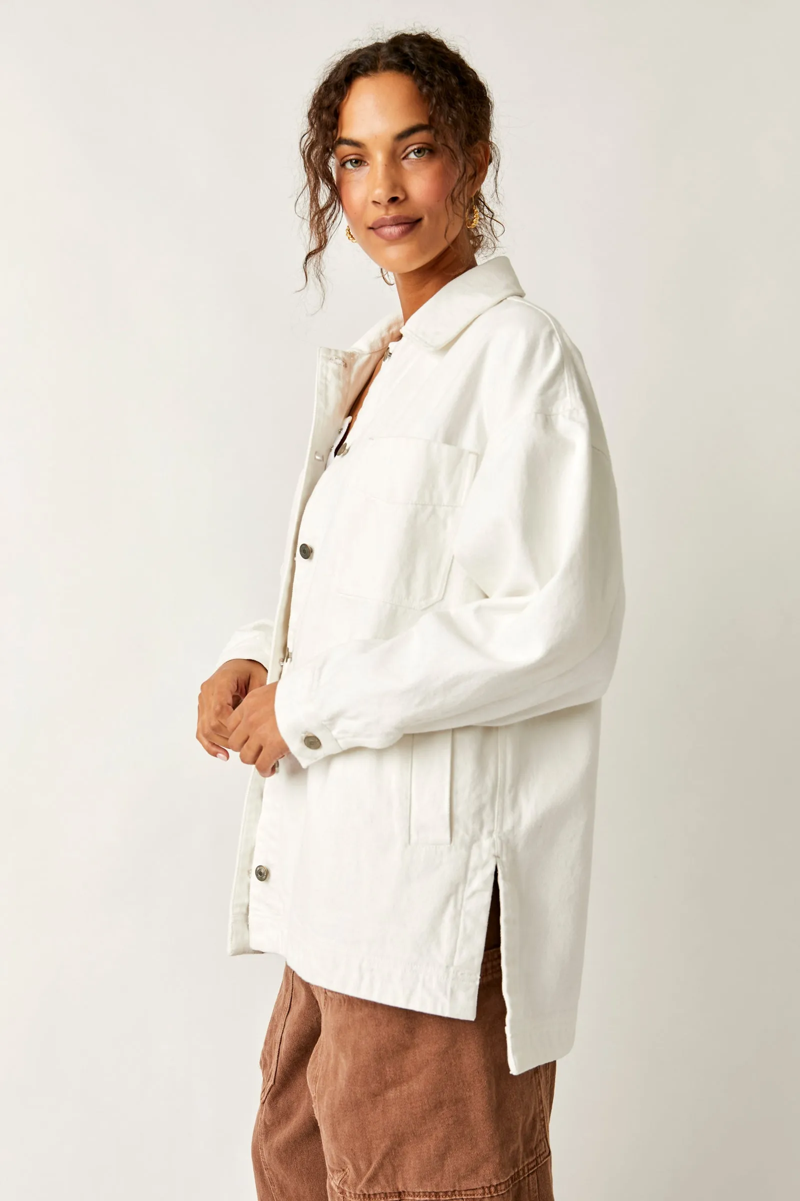 Madison City Twill Jacket Optic White