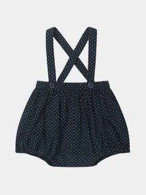 Pare baby romper - navy dot