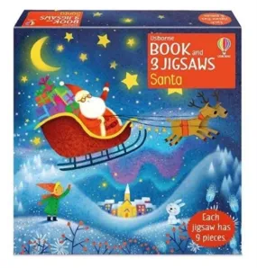 Santa - Usborne Book and 3 Jigsaws
