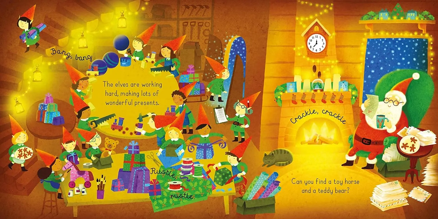 Santa - Usborne Book and 3 Jigsaws