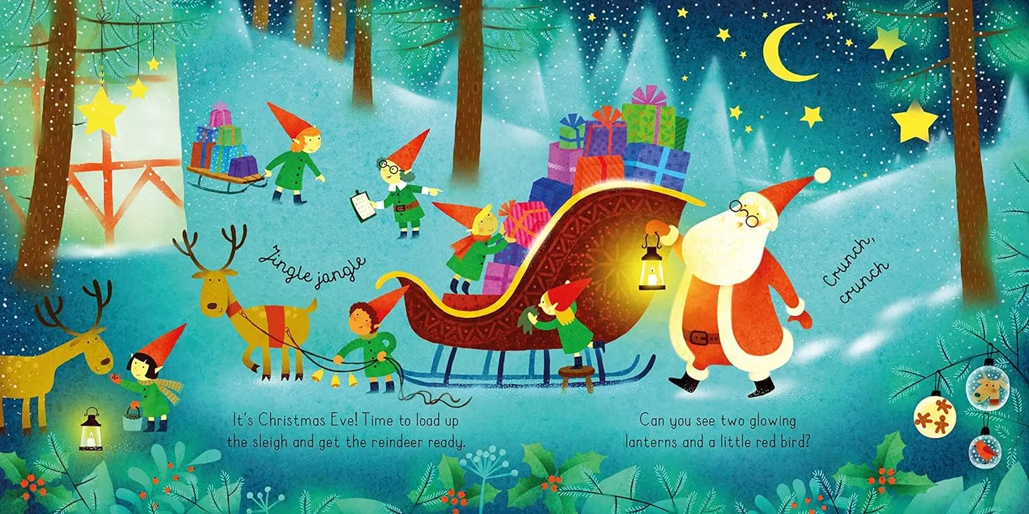 Santa - Usborne Book and 3 Jigsaws