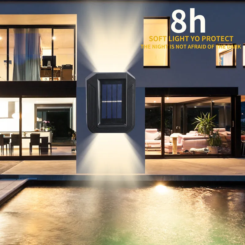 Solar Powered Waterproof 6 LED Outdoor Night Light