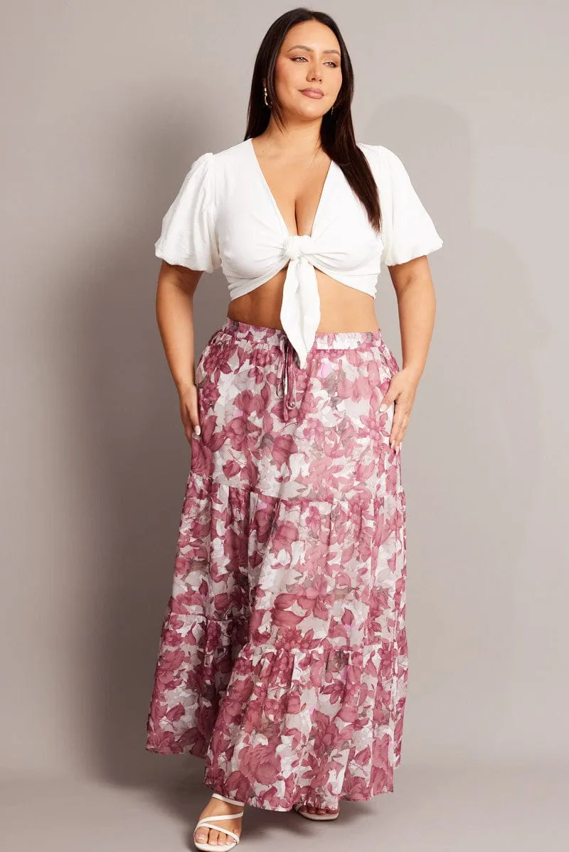 White Tie Front Puff Sleeve Bolero Jacket